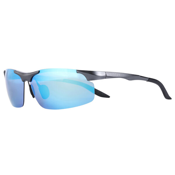 BARCUR – Γυαλιά Ηλίου Active Stainless Ασημί Σκελετός & Μπλε Φακός Polarized (6010)