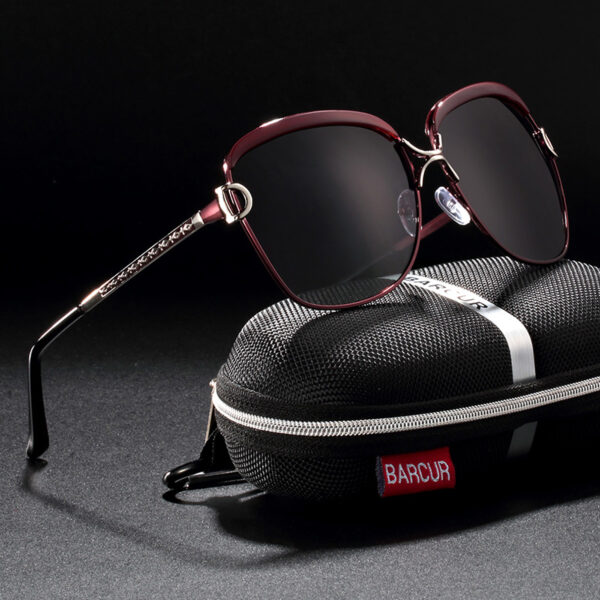 BARCUR - Γυαλιά Ηλίου Lifestyle Καφέ Σκελετός & Μαύρος Φακός Polarized (8712)