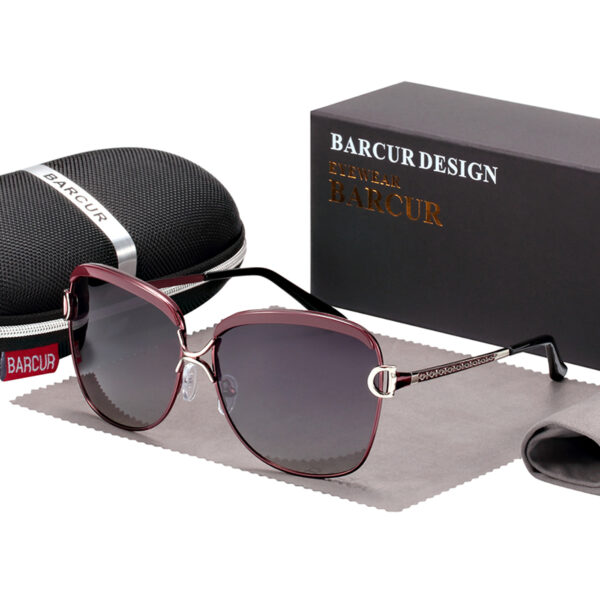 BARCUR - Γυαλιά Ηλίου Lifestyle Καφέ Σκελετός & Μαύρος Φακός Polarized (8712)