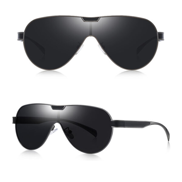 BARCUR - Γυαλιά Ηλίου Shield Gun/Black Σκελετός & Black Φακός Polarized (8227)