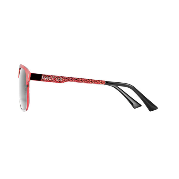 BARCUR - Γυαλιά Ηλίου Clubmaster Style Stainless Red Σκελετός & Grey Φακός Polarized (8600)