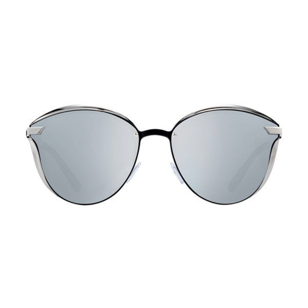 BARCUR - Γυαλιά Ηλίου Lifestyle Silver/Black Σκελετός & Ασημί Φακός Polarized (8705)