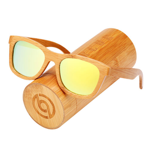 BARCUR – Γυαλιά Ηλίου Bamboo Upturned Style με Κίτρινο Polarized Φακό (5210)