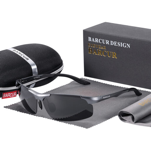 BARCUR – Γυαλιά Ηλίου Active Stainless Gun Σκελετός & Grey Φακός Polarized (6010)